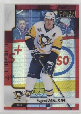2017-18 O-Pee-Chee Platinum Red Prism 54/199 Evgeni Malkin #66 1rm