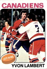1975-76 Topps #17 Yvon Lambert Montreal Canadiens