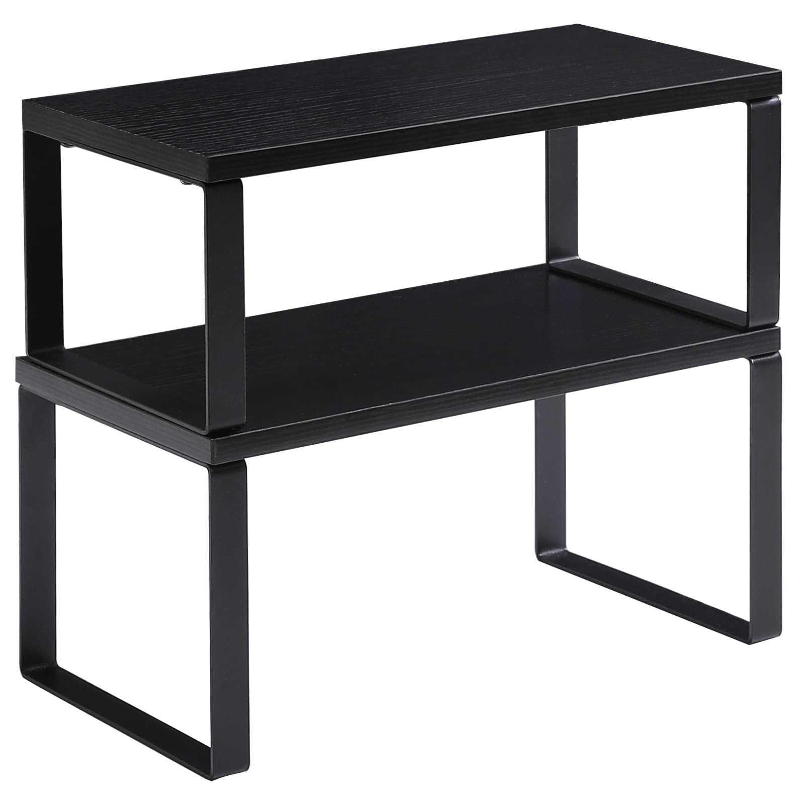 Cabinet Shelf Organizer, Countertop Shelves Set of 2, Kitchen Spice Racks, St...-image