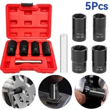 5PCS Wheel Lock Removal Kit, Locking Lug Nut Removal Tool - 17MM 19MM 21MM 22MM