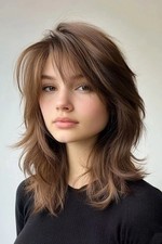 Brown Short Wave 100 Human Hair Lace Front Wigs 13x4