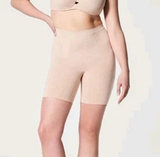 Spanx Sculpt Women's Mid-Thigh Short Soft Nude Shapewear Size XL, NWT