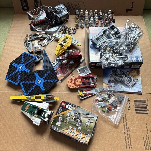 Big Lot Lego Star Wars Minifigures Accessories Parts Pieces Builds 50+ Mini Figs
