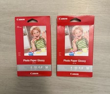 Canon Photo Paper Glossy 100 Sheets 4  x 6   Lot of 2. Brand New Sealed