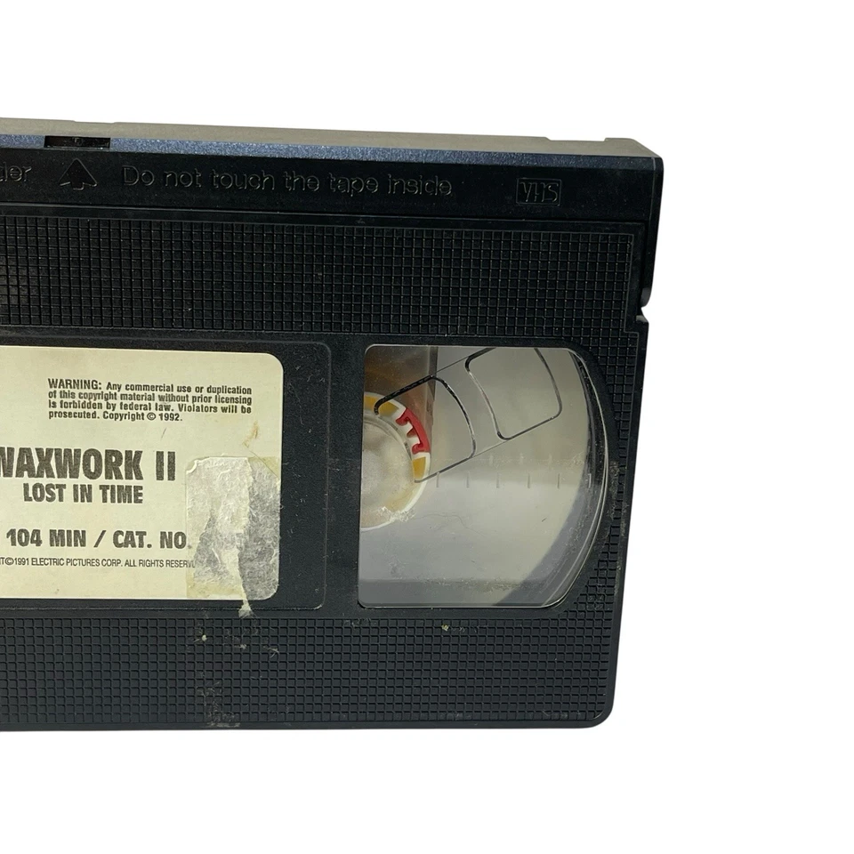 Waxwork 2 Lost in Time VHS 1992 Zach Galligan Alexander Godunov Video Tape - Image 2 of 4