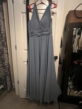 Mori Lee Women's Bridesmaid Dress Social, Formal, Prom, Size 10, Slate Blue