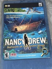 Nancy Drew #20 Ransom Of The Seven Ships PC CD Rom Computer Game With Slip Cover