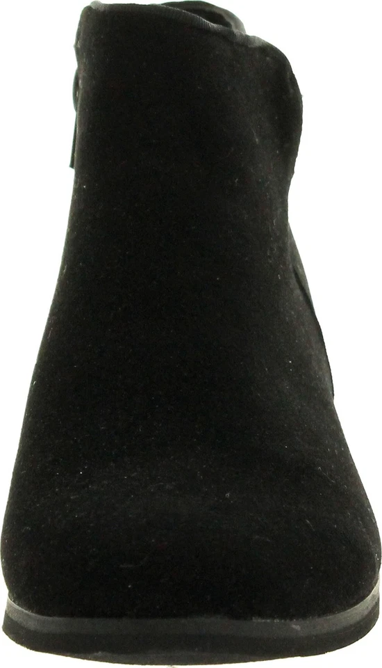 Reneeze Mujer Beauty-03 Zapatilla Pequeño Tacón Apilado Cremallera Lateral Botines al Tobillo Foto 3 de 4