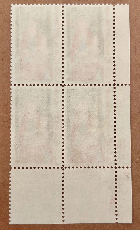 Scott #1336 Madonna & Child, 1967 US 5c Stamp Block, mnh, og vf - Image 2 of 2