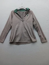 Michigan State Spartans Men's Athletic Pullover M Gray Quarter-Zip 5766