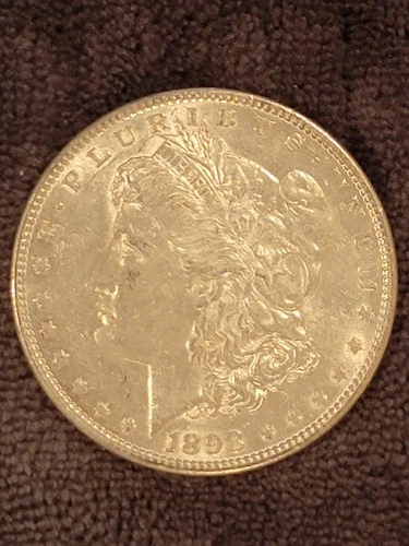 AU+ 1898-P Morgan Silver Dollar (all original!), Almost UNCIRCULATED