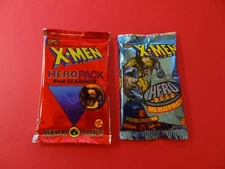 Pogs * Hero Packs * X-Men 1994 & 1995 * Unopened * 6 Caps/1 Slammer in each