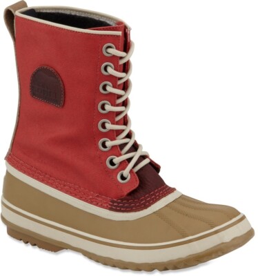 Sorel Women's 1964 Premium Red and Tan Winter Snow Boots