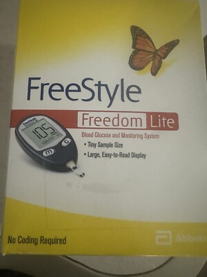 Abbott Free Style Blood Glucose Monitoring Device Easy to Read Display Large 1ct