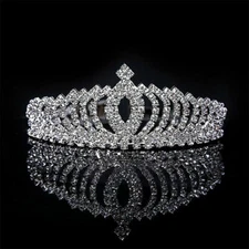 Wedding Bridal Princess Pageant Crystal Rhinestone Hair Accessory Tiara Crown