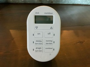 mytouchsmart indoor plug in digital timer white