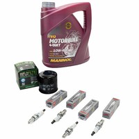 Set ÖL 4L Inspektion FüR Honda VFR 800 V-TEC RC46 2002-2013 ÖLfilter ZüNdkerzen