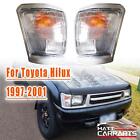 <!--F#f_0-->LH+RH Clear Corner Indicators Blinker Park Lights Pair for Toyota Hilux 97-01<!--F/-->