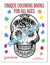 Sugar Skulls Adult coloring book AB02 ISBN 978-1-967538-05-8