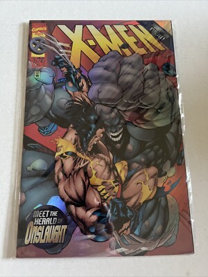 X-Men #50 (Marvel 1996) Meet the Herald of Onslaught! Newsstand VF