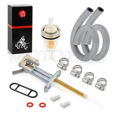 Fuel Valve Petcock & Screw For Kawasaki Bayou 220 300 KLF220 KLF300 1986 - 2004