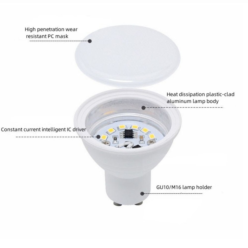 Lamp Mini Bi-Pin Base Halogen Bulb LED Light Bulbs Spotlight Lamp MR16 ...
