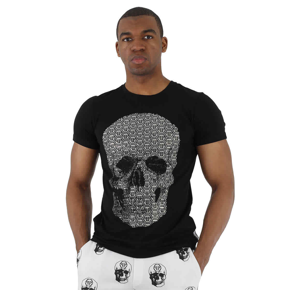 Philipp Plein Black/Multi PP Skull Print T-shirt | eBay