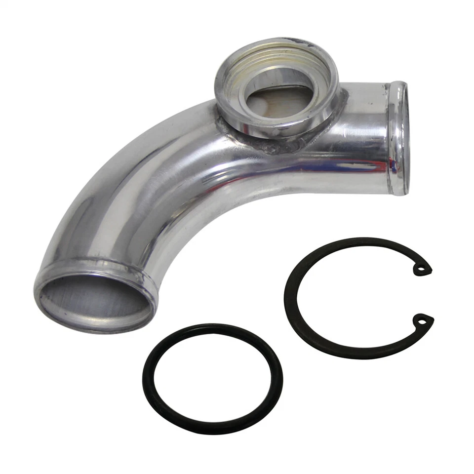 Adaptador de válvula de soplado 90 grados 60 mm 2,36" SSQV SQV BOV Turbo tubo de aluminio Foto 4 de 4