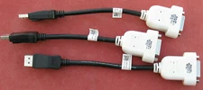 3 LOT BizLink 023NVR DisplayPort to DVI Video DP Display Port Adapter Cables