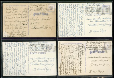 Wartime Postcard Collection Lot of 29 with Correspondence 1940s