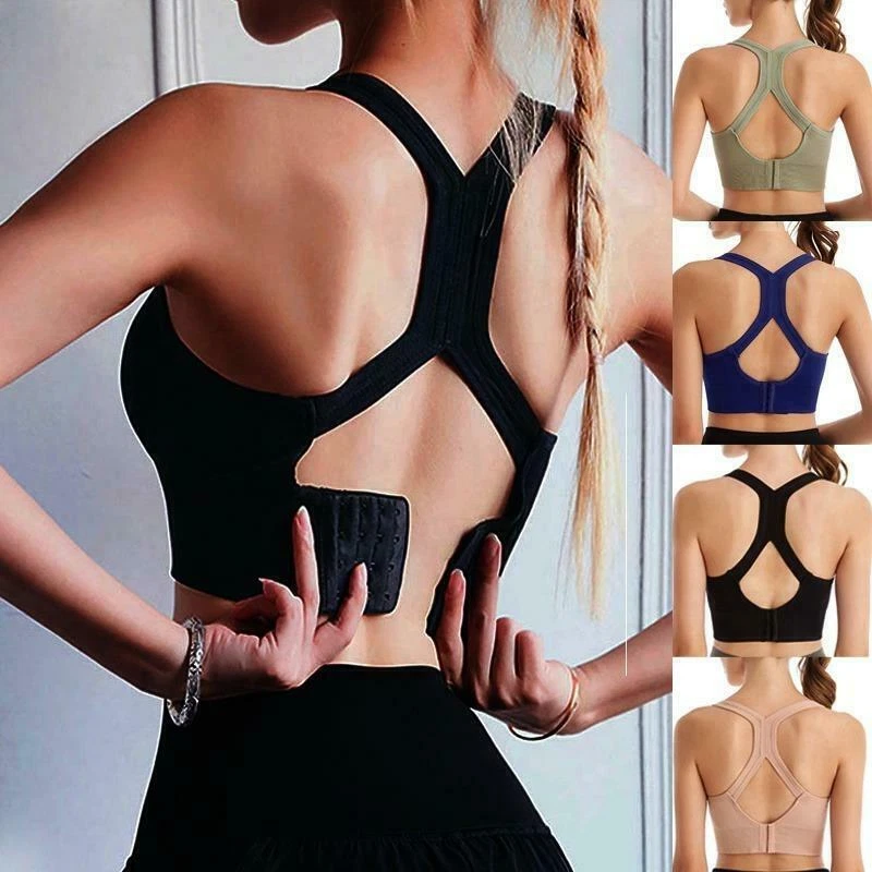 Sujetador Acolchado Deportivo Para Mujer Brasier De Yoga Top Corto