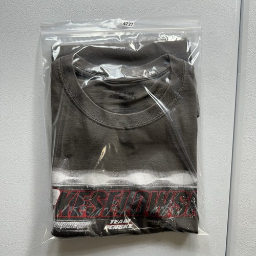 Team Penske Brad Keselowski Nascar T-Shirt Men’s 2XL Gray Racing Ford #2 Y2K - Picture 8 of 8