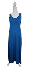 Lauren.Ralph Lauren Women Nylon Maxi Tank Dress in Teal, size S