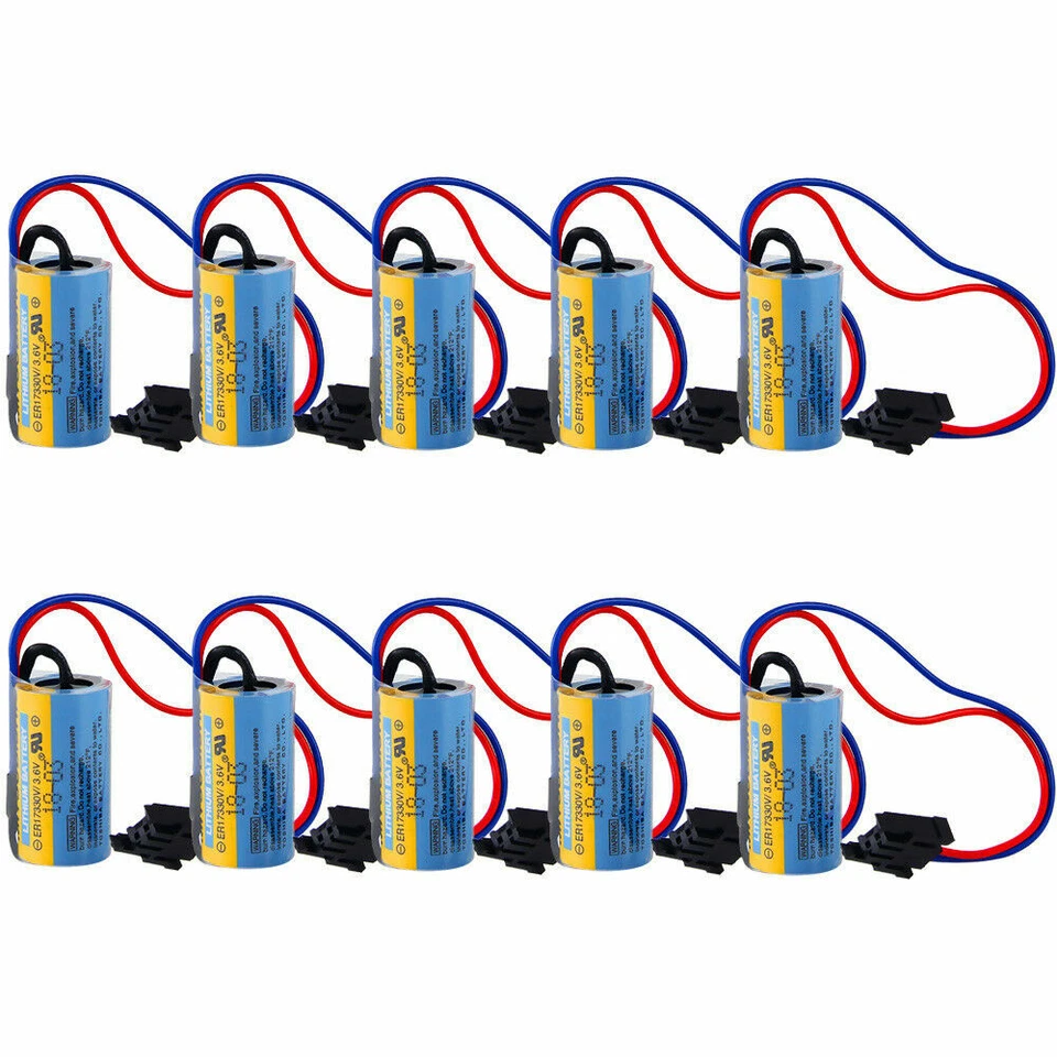 MR-BAT ER17330V/3.6V Für Mitsubishi Batterie A6BAT Li-Ion-Batterie mit Stecker - Bild 2 von 4