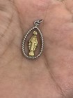 Sterling Silver 925 & Gold Overlay Virgin Mary￼ ￼Charm/Pendant — photo 5