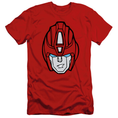 Transformers Slim Fit T-Shirt Hot Rod Face Red Tee