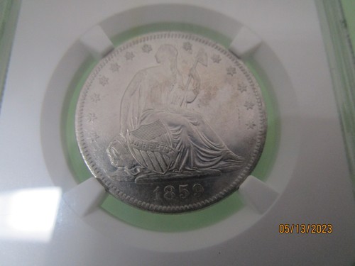 1859-O Seated Liberty Half Dollar SS Republic NGC Shipwreck NGC 6588058-153 - Picture 2 of 3