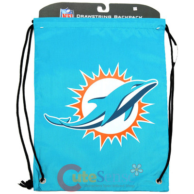 NFL Miami Dolphins Team Logo Drawstring Backpack Sling Sack Bag | eBay