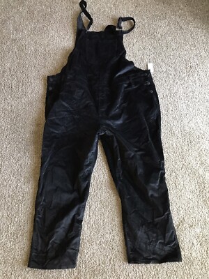 Black Velvet Old Navy Bib Overalls Jumpsuit Sz 26 Plus Festival