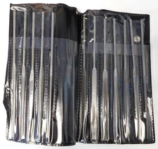 Warrensville 88266 Watchmakers 12 Pc Swiss Pattern #0 Cut Needle File Set