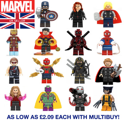 marvel avengers lego minifigures