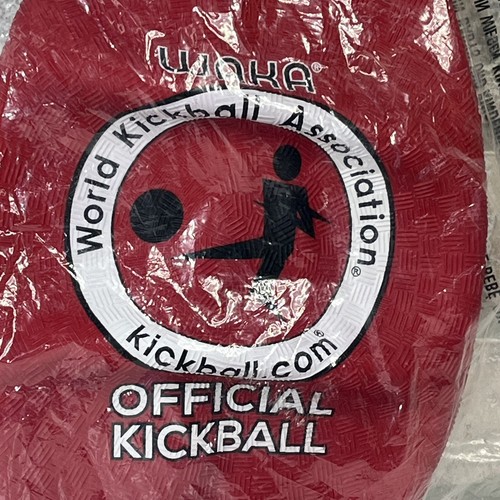 WAKA Official Game Ball World Kickball Association Red Rubber Adult NEW