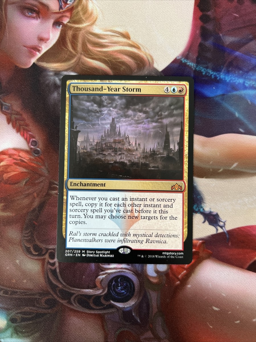 Thousand-Year Storm 1x FOIL GRN MTG Guilds of Ravnica Mythic MINT blue red Thousand-Year Storm 1x FOIL GRN MTG Guilds of Ravnica Mythic MINT blue red