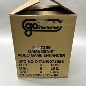 Galoob Nintendo Nes Game Genie Gold 7356 Master Case Display Original Box Only