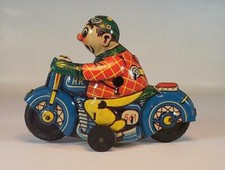 Huki Hubert Kienberger HK 561 Blech Motorrad mit Fahrer Tin Toy 50/60er Jh #1770