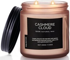 Coconut and Jasmine Scented Candle, 70 Hour Burn Time Highly Scented Candle