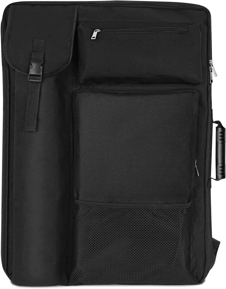 TreochtFUN Art Portfolio Case 18 X 24,Art With Backpack & Black