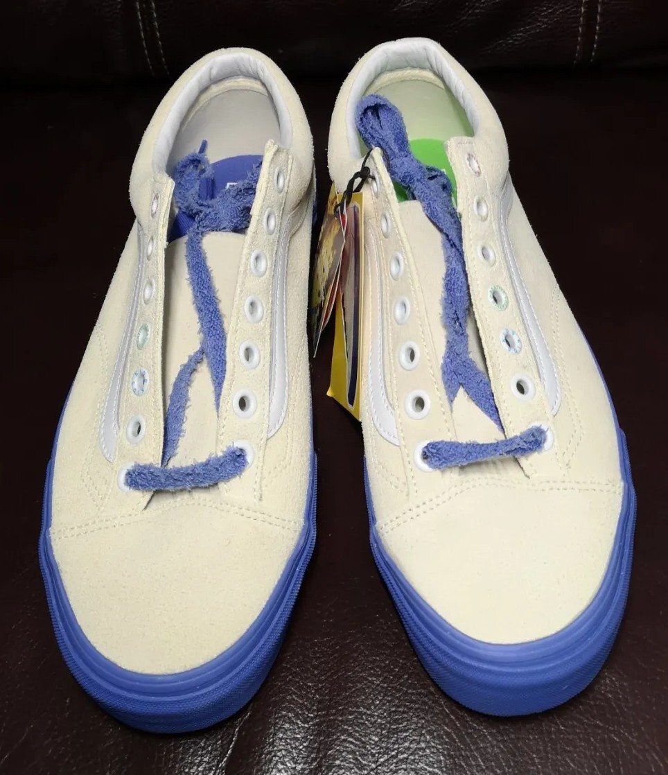 国内配送 VANS x TIERRA WHACK STYLE36 CLASSIC WHITE/BAJA BLUE Vans X Tierra Whack Style 36 White/Blue Sneakers - Men's