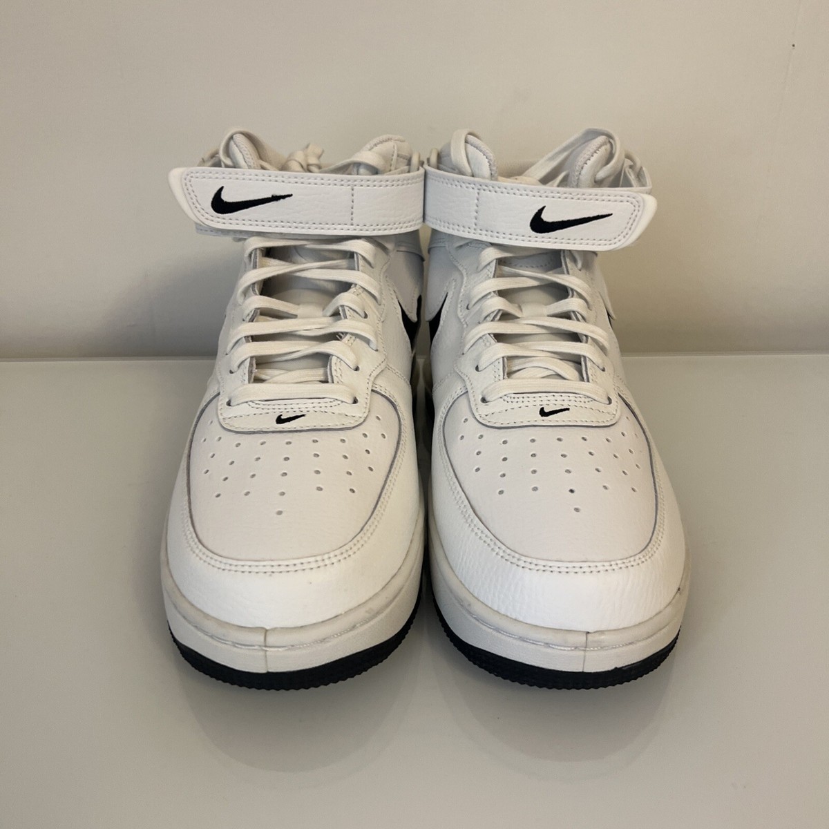 Buy Size 13 - Nike Air Force 1 Evo Mid White Black online | eBay