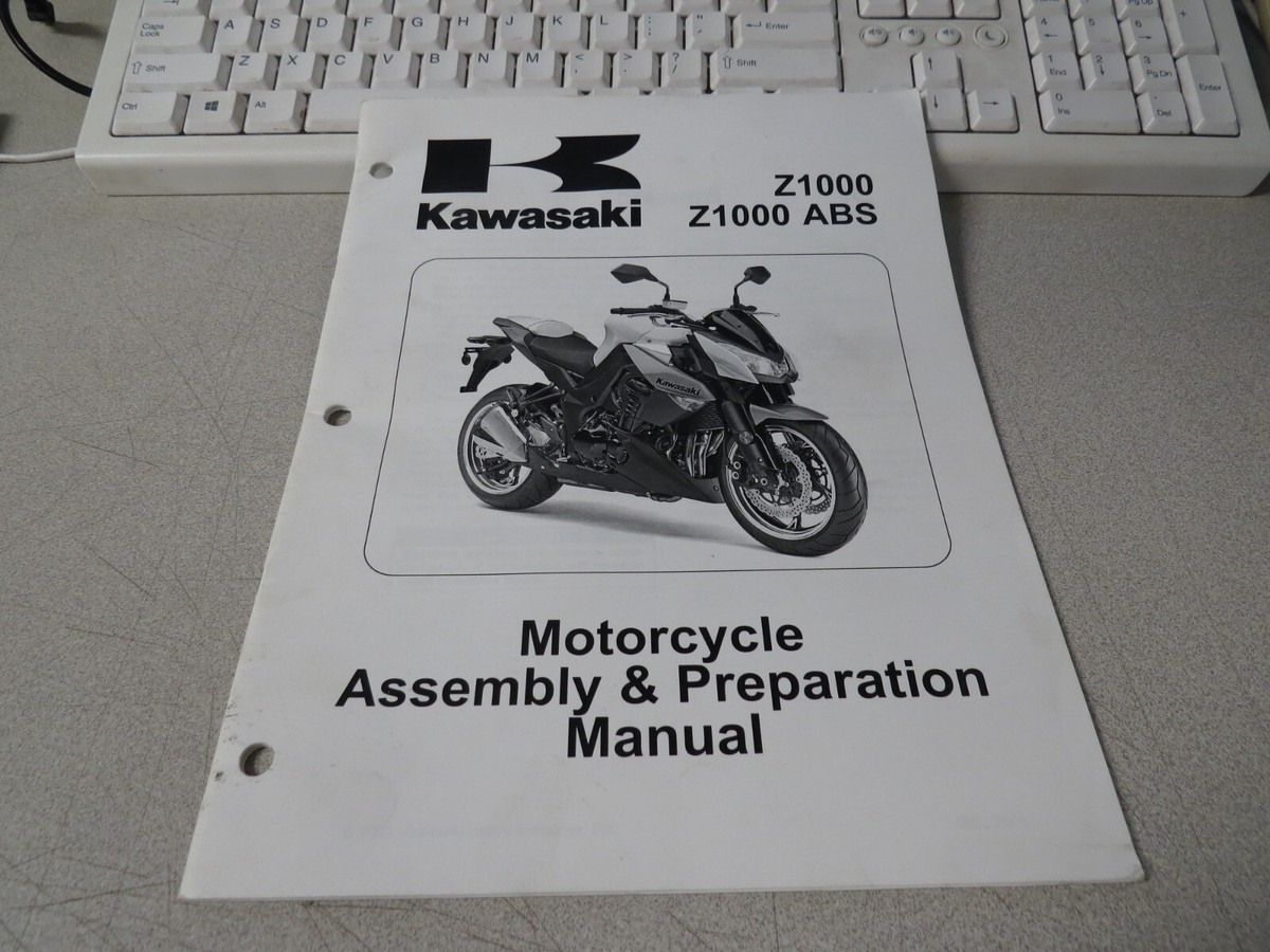 Kawasaki Factory Assembly & Preparation Manual 2010 Z1000 ABS
